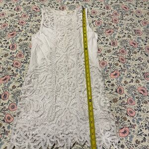 Moulinette Soeurs White Lace Mini Dress